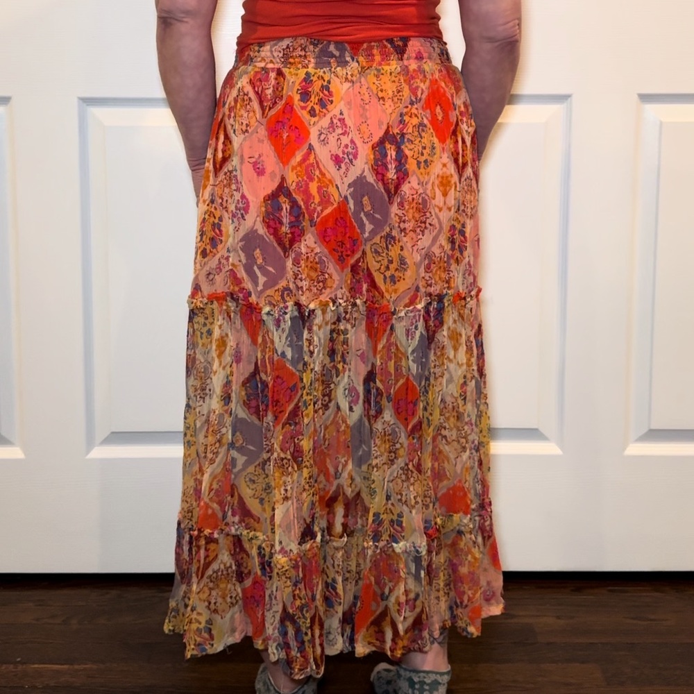 Free People - 'The Great Escape' - Printed Maxi Skirt - XS - Picture 6 of 10